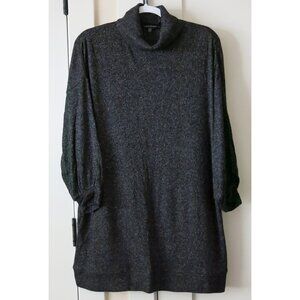 NWT $228 SUPPLY & DEMAND USA Paco Knit Black Dress Tunic Sweater - L